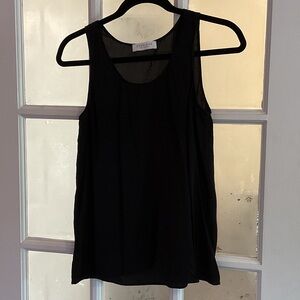Black silk Everlane tank